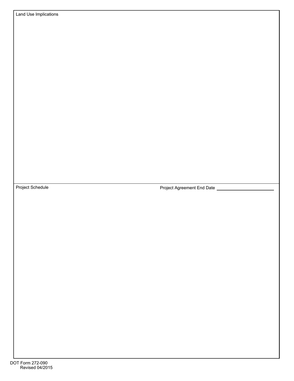 DOT Form 272-090 Federal-Aid Prospectus Planning Scope of Work - Washington, Page 4