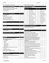 DOT Form 272-070 Local Agency Plan Preparation Checklist - Washington, Page 4