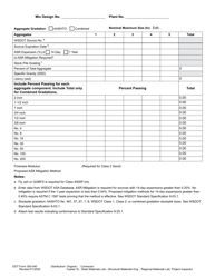 DOT Form 350-040 Concrete Mix Design - Washington, Page 2