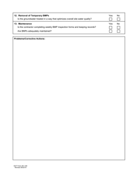 DOT Form 351-100 Inspectors Tesc Field Checklist - Washington, Page 2