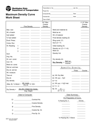 Document preview: DOT Form 351-532 Maximum Density Curve Determination Worksheet - Washington