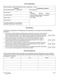 DOT Form 420-020 Small Works Questionnaire - Washington, Page 5