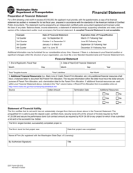 DOT Form 420-010 Standard Questionnaire and Financial Statement - Washington, Page 8