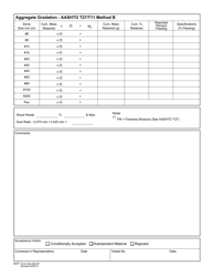 DOT Form 422-020 Record of Field Test - Washington, Page 2