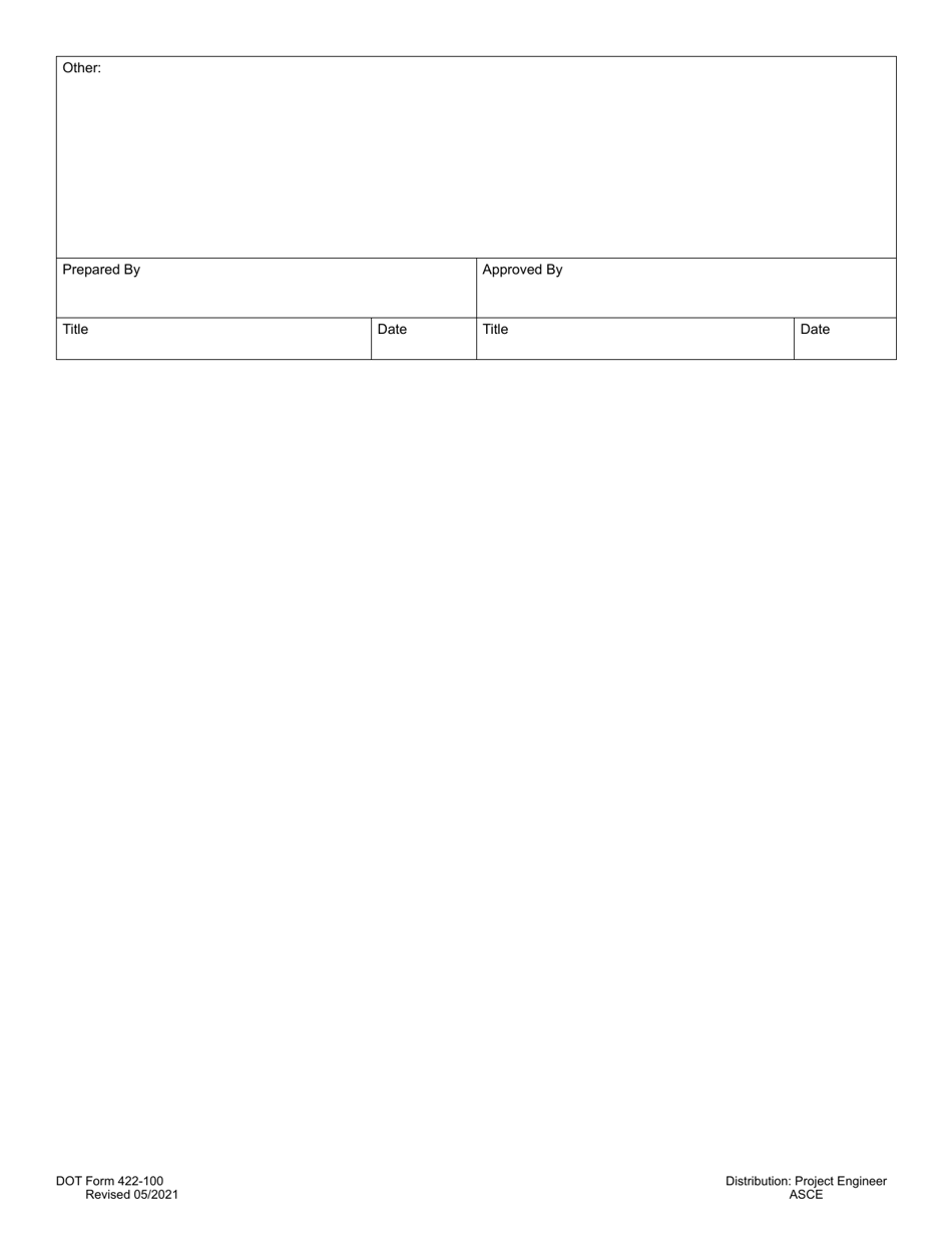 DOT Form 422-100 Interim Inspection of Federal-Aid Project - Washington, Page 3