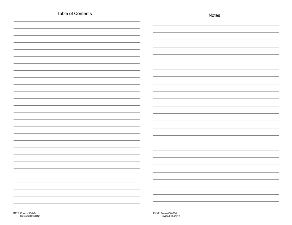 DOT Form 450-004 Pile Book - Washington, Page 6