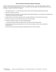 DOT Form 421-011 Prime Contractor Performance Report (Capital Facilities) - Washington, Page 3