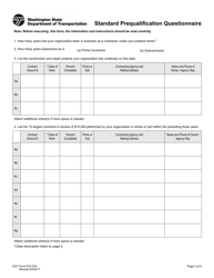 DOT Form 670-079 Standard Questionnaire and Financial Statement - Washington, Page 2
