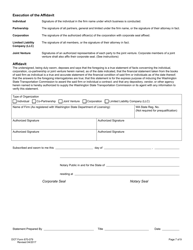 DOT Form 670-079 Standard Questionnaire and Financial Statement - Washington, Page 7