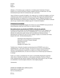 Formulario RES-511A Carta Conjunta De Aviso De Elegibilidad Para Reubicacion Y Garantia De 90 Dias - (Casa Movil Propia Y Sitio De Alquiler) - Washington (Spanish), Page 6