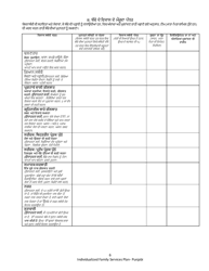 DCYF Form 15-055 Individualized Family Service Plan (Ifsp) - Washington (Punjabi), Page 6