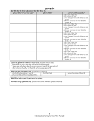 DCYF Form 15-055 Individualized Family Service Plan (Ifsp) - Washington (Punjabi), Page 9