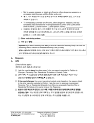 Form FL Modify602 Response to Petition to Change a Parenting Plan, Residential Schedule or Custody Order - Washington (English/Korean), Page 7