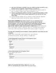 Form WPF VA-1.020 Notice to Vulnerable Adult - Washington (English/Korean), Page 3