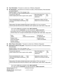 Form FL All Family001 Confidential Information (Cif) - Washington (English/Spanish), Page 2