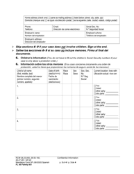 Form FL All Family001 Confidential Information (Cif) - Washington (English/Spanish), Page 3