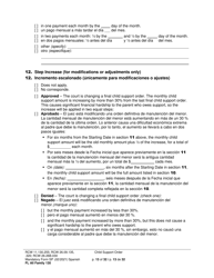 Form FL All Family130 Child Support Order - Washington (English/Spanish), Page 13