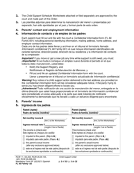 Form FL All Family130 Child Support Order - Washington (English/Spanish), Page 3