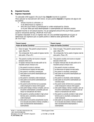 Form FL All Family130 Child Support Order - Washington (English/Spanish), Page 5