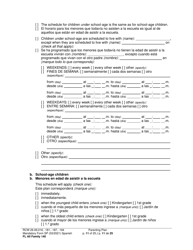 Form FL All Family140 Parenting Plan - Washington (English/Spanish), Page 11
