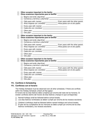 Form FL All Family140 Parenting Plan - Washington (English/Spanish), Page 18