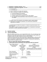 Form FL All Family140 Parenting Plan - Washington (English/Spanish), Page 6