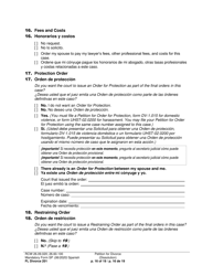 Form FL Divorce201 Petition for Divorce (Dissolution) - Washington (English/Spanish), Page 16