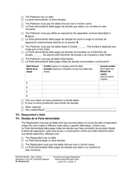 Form FL Divorce241 Final Divorce Order - Washington (English/Spanish), Page 8
