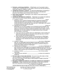 Form FL Parentage333 Final Order and Findings for a Parenting Plan, Residential Schedule and/or Child Support - Washington (English/Spanish), Page 7