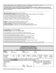 Form WPF All Cases01.0400 Law Enforcement Information Sheet (Leis) - Washington (English/Spanish), Page 2