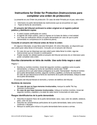 Document preview: Instrucciones para Formulario WPF DV-3.015 Order for Protection - Washington (Spanish)