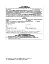 Form WPF VA-3.015 Order for Protection - Vulnerable Adult - Washington (English/Spanish), Page 6