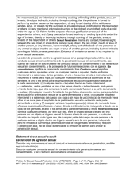 Form WPF SA-1.015 Petition for Sexual Assault Protection Order (Ptorsxp) - Washington (English/Spanish), Page 7