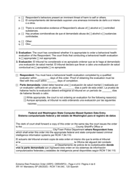 Form XR141 Extreme Risk Protection Order - Washington (English/Spanish), Page 5