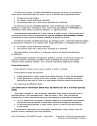 Instrucciones para Formulario WPF SA-2.015 Temporary Sexual Assault Protection Order and Notice of Hearing - Washington (Spanish), Page 3