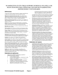 Instrucciones para Planilla De Manutencion Para Ninos Del Estado De Washington - Washington (Spanish), Page 2