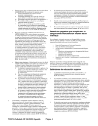 Instrucciones para Planilla De Manutencion Para Ninos Del Estado De Washington - Washington (Spanish), Page 5