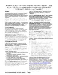 Instrucciones para Planilla De Manutencion Para Ninos Del Estado De Washington - Washington (Spanish), Page 7