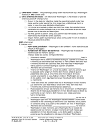 Form FL Modify610 Final Order and Findings on Petition to Change a Parenting Plan, Residential Schedule or Custody Order - Washington (English/Spanish), Page 3