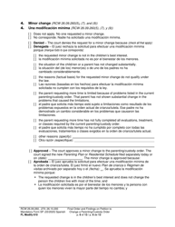Form FL Modify610 Final Order and Findings on Petition to Change a Parenting Plan, Residential Schedule or Custody Order - Washington (English/Spanish), Page 6