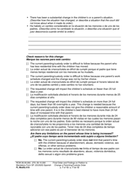 Form FL Modify610 Final Order and Findings on Petition to Change a Parenting Plan, Residential Schedule or Custody Order - Washington (English/Spanish), Page 7