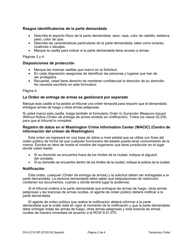 Instrucciones para Formulario WPF DV-2.015 Temporary Order for Protection and Notice of Hearing - Washington (Spanish), Page 2
