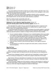 Instructions for Form XR101 Petition for an Extreme Risk Protection Order - Washington (English/Spanish), Page 6