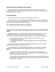 Instrucciones para Formulario WPF VA-3.015 Order for Protection - Vulnerable Adult - Washington (Spanish), Page 4