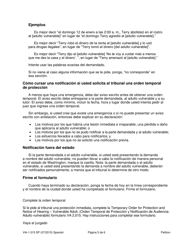 Instrucciones para Formulario WPF VA-1.015 Petition for Vulnerable Adult Order for Protection - Washington (Spanish), Page 5