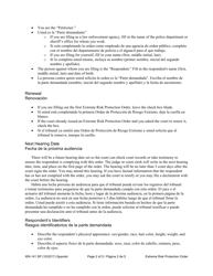 Instructions for Form XR141 Extreme Risk Protection Order - Washington (English/Spanish), Page 2