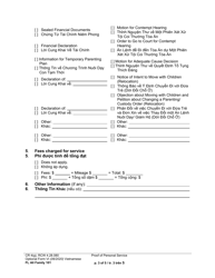 Form FL All Family101 Proof of Personal Service - Washington (English/Vietnamese), Page 3