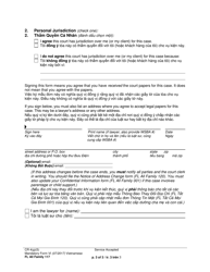 Form FL All Family117 Service Accepted - Washington (English/Vietnamese), Page 3