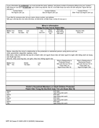 Form WPF All Cases01.0400 Law Enforcement Information Sheet (Leis) - Washington (English/Vietnamese), Page 3