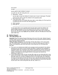 Form FL All Family130 Child Support Order - Washington (English/Vietnamese), Page 21